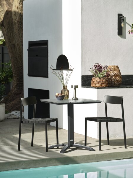 Table bistrot HOBRO l70xL70 gris