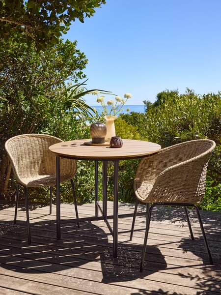 Стіл садовий HOVVIG діам.90см довж.18/90см натура