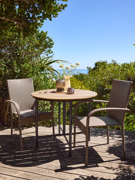 Стіл садовий HOVVIG діам.90см довж.18/90см натура