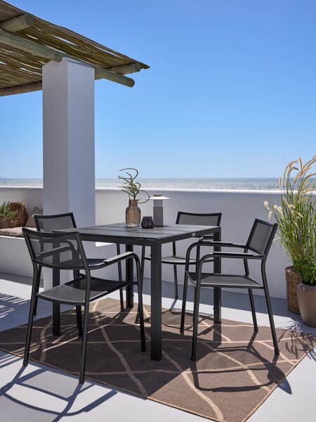 Silla apilable KRISTIANSTAD verde oscuro