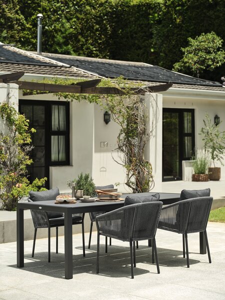 Vrtna miza HAGEN Š100xD214 siva