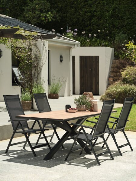 Polohovací křeslo LOMMA černá