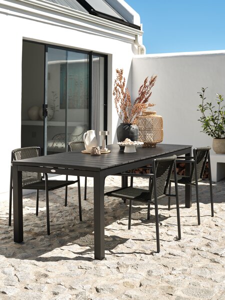 Silla apilable KRISTIANSTAD verde oscuro