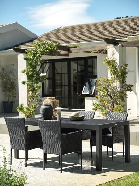 Kerti asztal TYDAL SZ95xH208/272 fekete