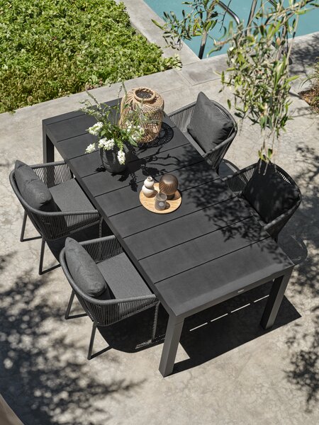 Kerti asztal TYDAL SZ95xH208/272 fekete