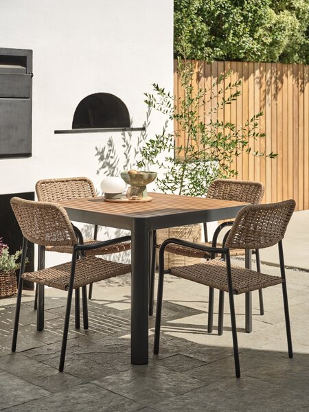 Garden table SIRDAL W90xL90 hardwood