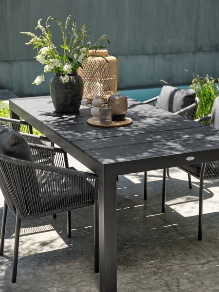 Kerti asztal TYDAL SZ95xH208/272 fekete