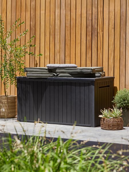 Coffre à coussins BORTELID l145xH73xP70 noir