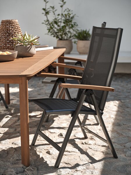 Silla reclinable SIRDAL gris