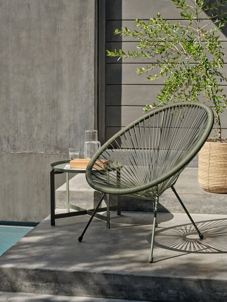 Garden lounge stolica UBBERUP zelena
