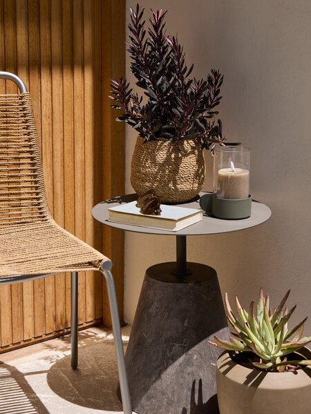 Sidobord DALRIPA Ø45xH50 mörk sand