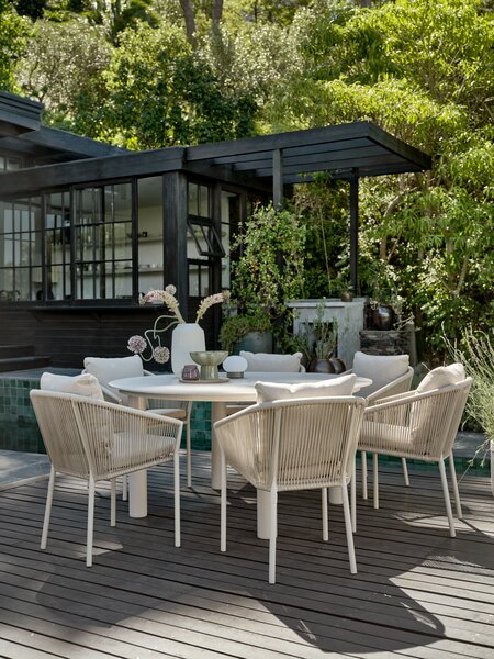 Silla apilable GILJA secado rápido beis