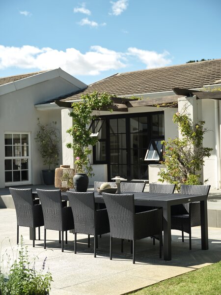 Kerti asztal TYDAL SZ95xH208/272 fekete