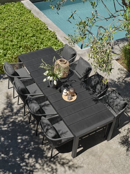 Kerti asztal TYDAL SZ95xH208/272 fekete