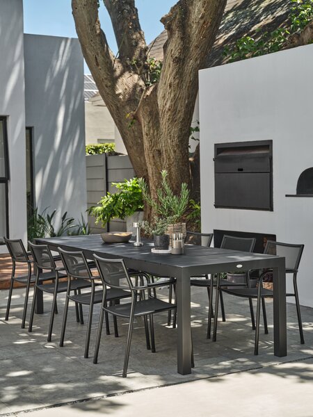 Kerti asztal TYDAL SZ95xH208/272 fekete