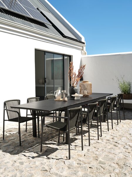 Silla apilable KRISTIANSTAD verde oscuro