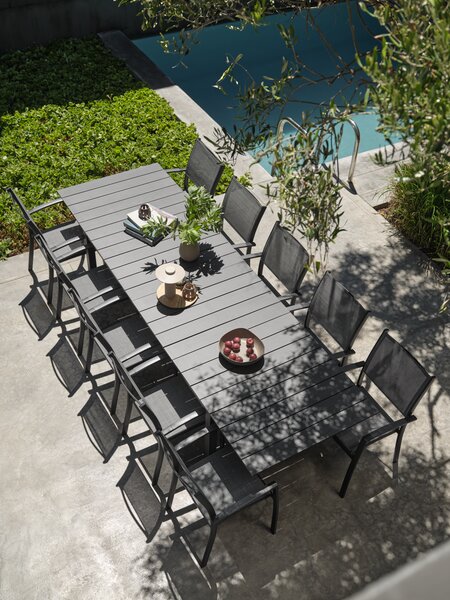 Kerti asztal MOSS SZ95xH214/315 szürke