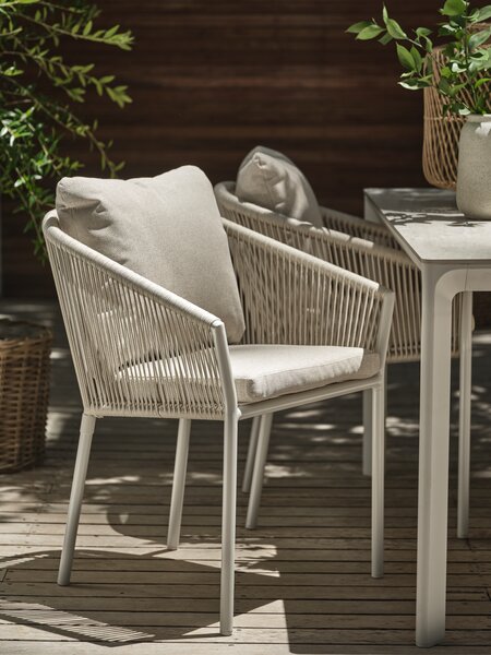 Silla apilable GILJA secado rápido beis