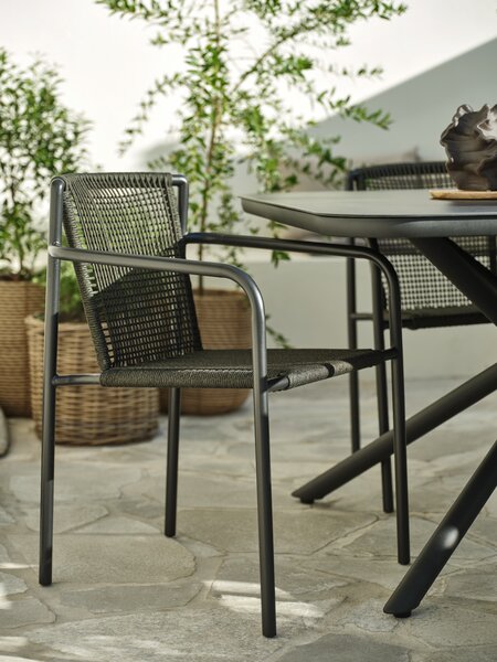 Silla apilable KRISTIANSTAD verde oscuro