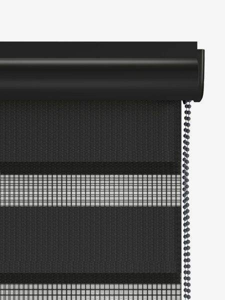 Rolgordijn duo ALSTEN 220x180 zwart met cassette