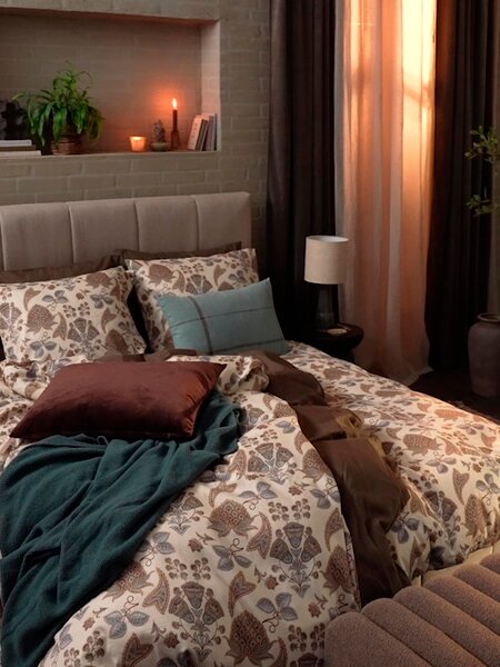 Juego de sábanas de satén MIMMI 160x240 arena