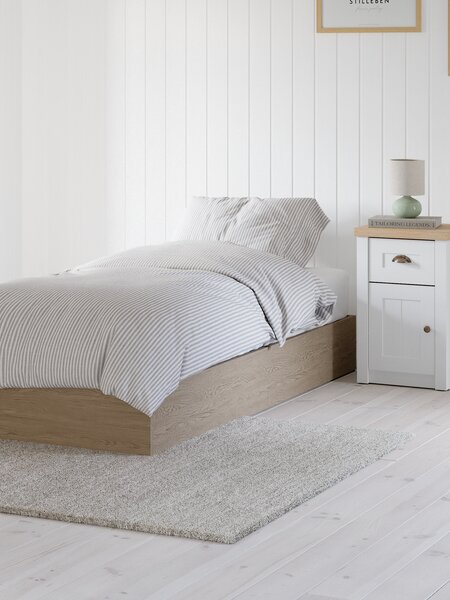 Divan base FOLDAGER Single end lift natural oak colour