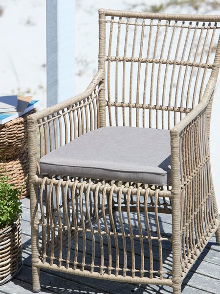 Coussin de jardin pour assise de chaise UDSIGTEN sable foncé