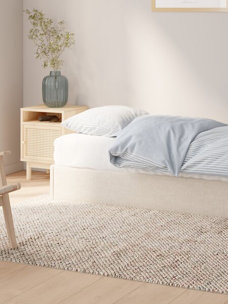 Divan base SEDEN Single side lift beige fabric