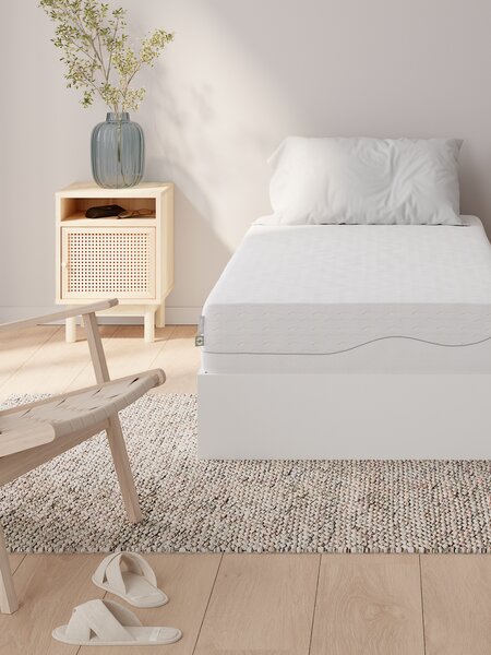 Divan base FOLDAGER Single end lift white