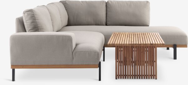 Loungesæt LOFSDALEN natur + ELLEKILDE 5 pers. taupe