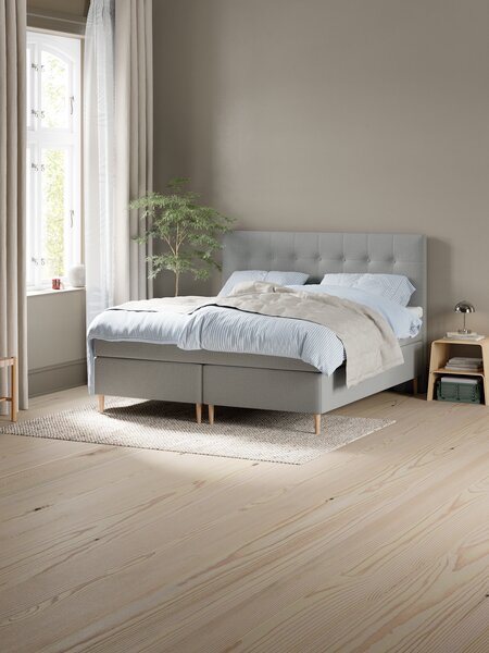 Boxspring 180x210 LYGNA + VOLA Grijs-23 hard