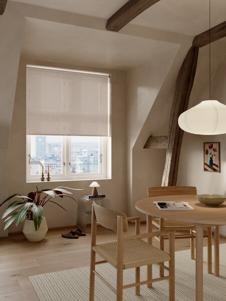 Rullgardin HIDRA 120x170 cm beige trådlös