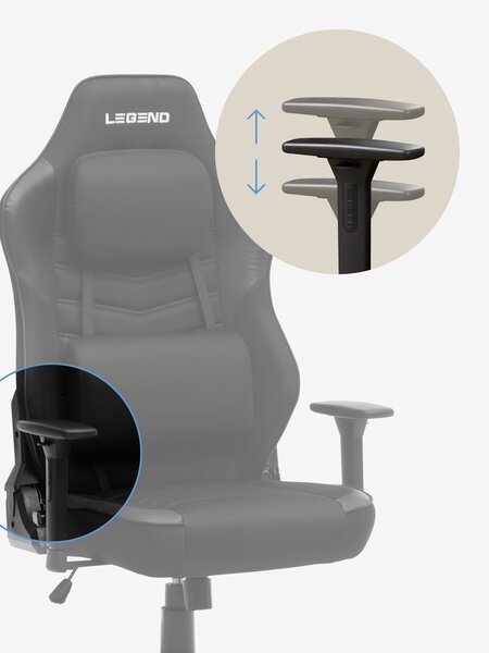 Gaming chair MELLERUP XL black