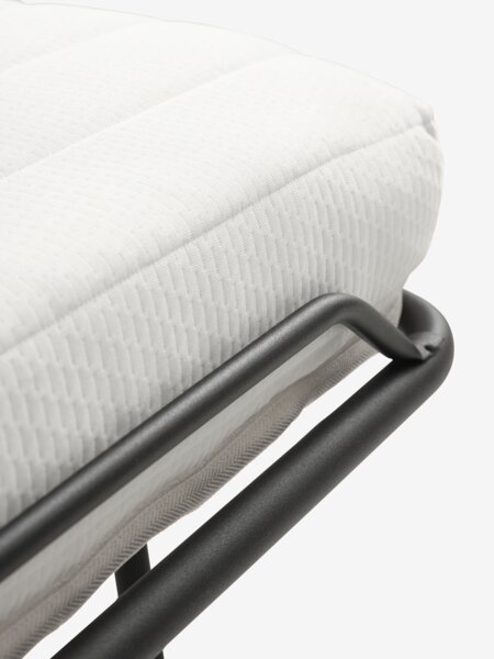 Gjesteseng ILSKOV 80x193cm hvit/svart