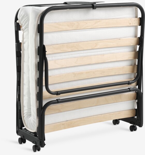 Gjesteseng ILSKOV 80x193cm hvit/svart