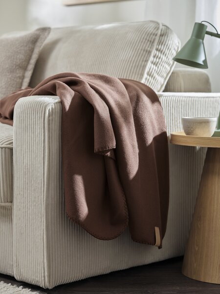 Fleecepledd DAGLILJE 130x170 aubergine
