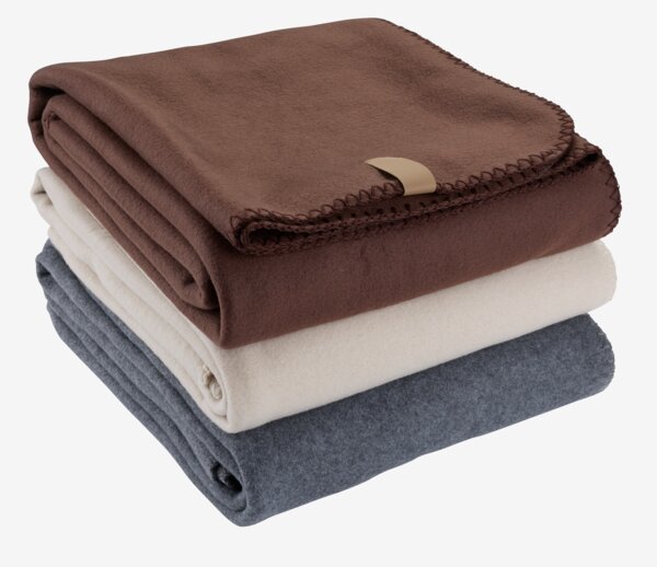 Fleecepledd DAGLILJE 130x170 aubergine