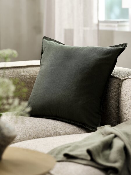 Fodera cuscino SIKORI 50x50 cm verde scuro