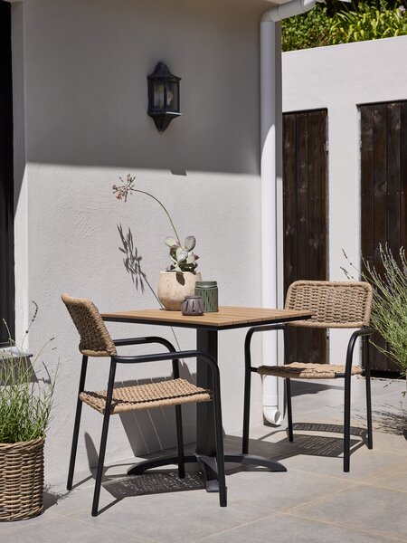 HOBRO L70 bord + 2 ORKANGER stol natur