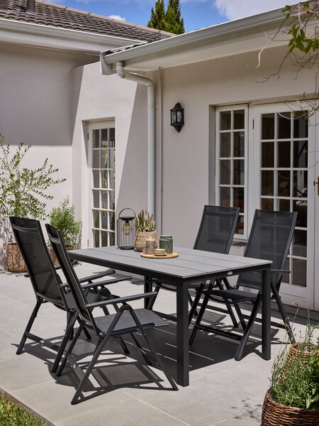 Polohovací křeslo LOMMA černá