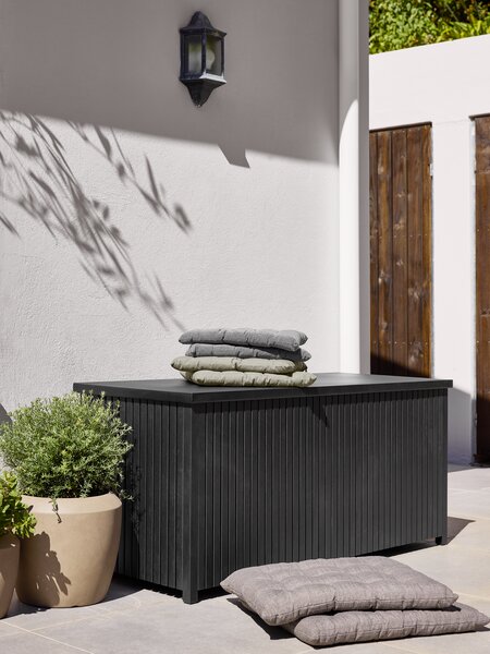 Coffre à coussins BEDER l133xH61xP54 noir