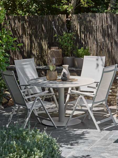 Vrtna miza VAMDRUP Ø120 bež