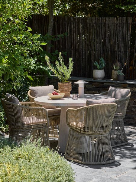 Stół ogrodowy SKARSLIA Ś110 trawertyn