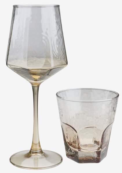 Vinglass GUNVALD H24cm 43cl brun
