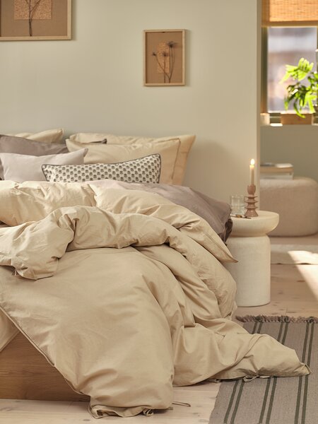 Pillowcase GRO Washed cotton 50x70/75 dark sand