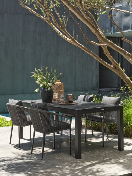 Kerti asztal TYDAL SZ95xH208/272 fekete