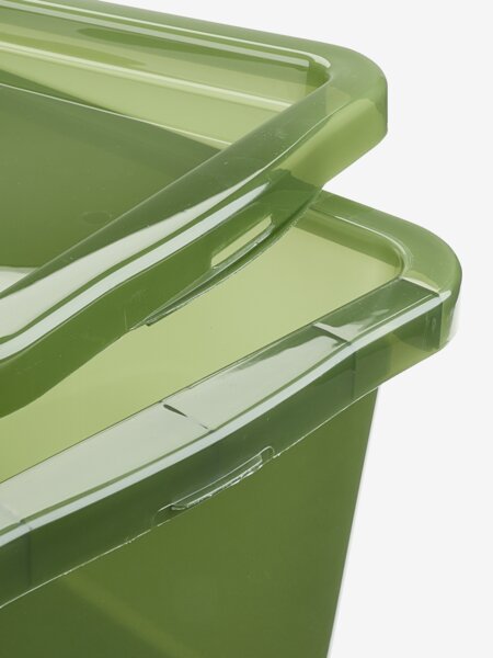 Boks BASIC BOX 15L m/lokk grønn