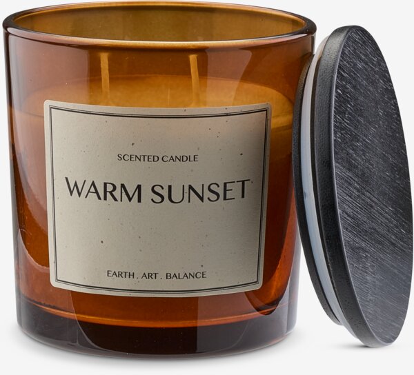 Bougie parfumée BASTIAN Ø10xH10cm brun