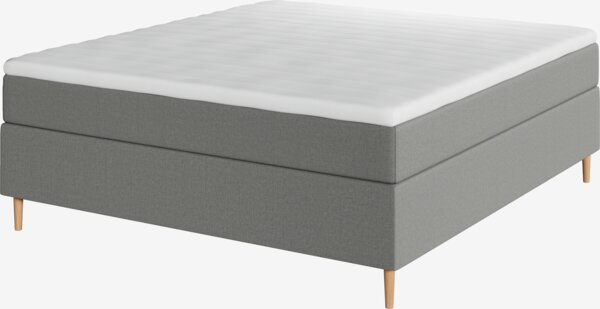 Boxspring krevet 180x200 cm TYRIA + FLYA siva-23 srednje tvr