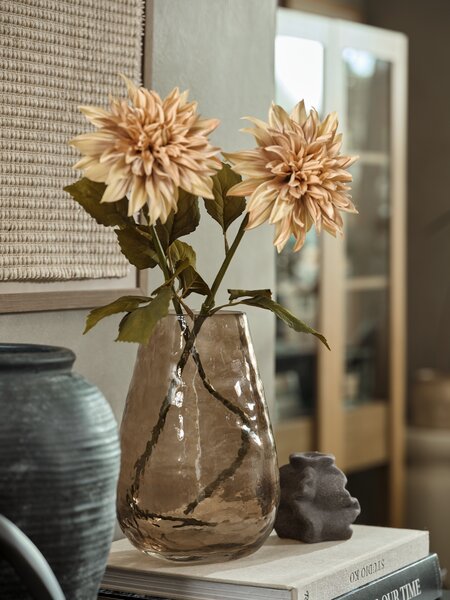 Kunstig blomst BERNT H62cm gulbeige